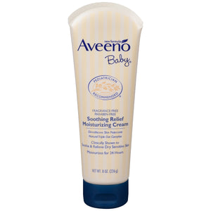 Aveeno Baby, Soothing Relief Moisturizing Cream, Fragrance-Free, 8 oz (226 g)