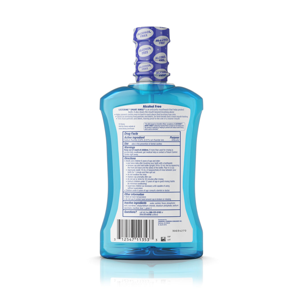 Listerine Smart Rinse , Disney Frozen , Bubble Blast , 500 Ml