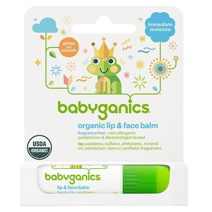 BabyGanics, Organic Lip & Face Balm, 0.25 oz (7 g)