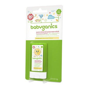 BabyGanics, Pure Mineral Sunscreen Stick, SPF 50+, 0.47 oz (13 g)