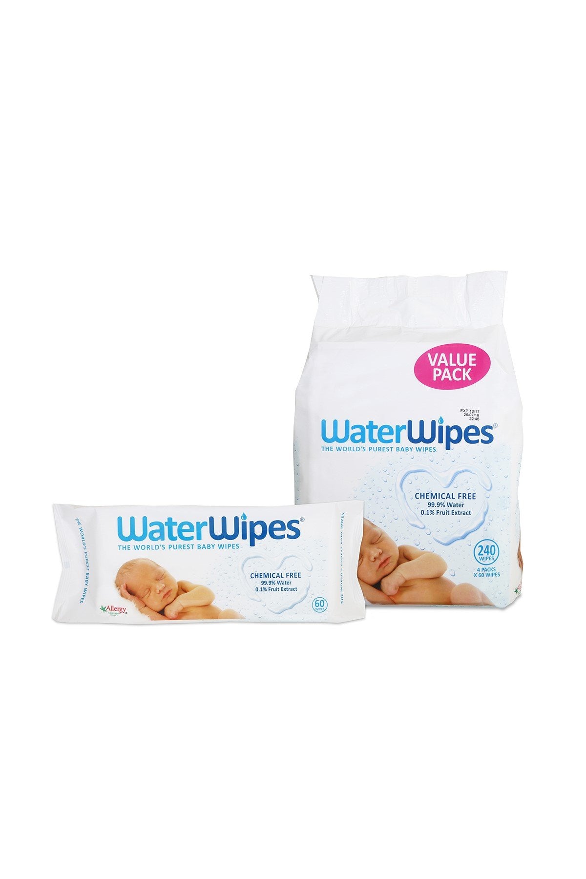 WaterWipes Baby Wipes 60 pack x 12