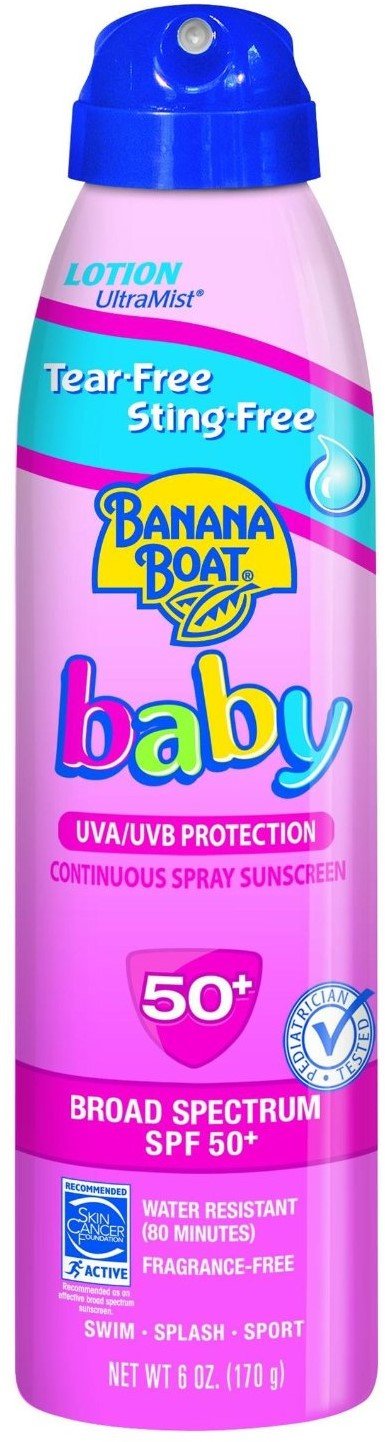 Banana Boat Baby Ultra Mist Tear Free Continuous Spray Sunscreen SPF 50 6 oz