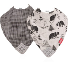 Load image into Gallery viewer, Nuby - Reversible 100% Natural Cotton Muslin 2 Piece Teething Bib