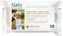 Load image into Gallery viewer, Naty, Sensitive Wipes, lightly Scented, 56 Wipes