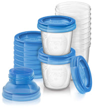 Load image into Gallery viewer, Philips AVENT Breast Milk Storage Cups, 6 Ounce (Pack of 10)