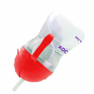 b.box Sippy Cup with Straw - Watermelon - Neon Edition - 8 oz