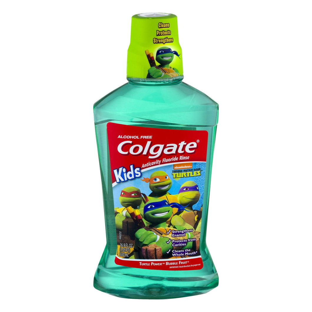 Colgate Kids Mouthwash, Teenage Mutant Ninja Turtles - 500mL, 16.9 fl oz