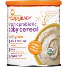 Load image into Gallery viewer, Happy Baby, Organic Probiotic Baby Cereal, Multi-Grain, 7 oz (198 g)