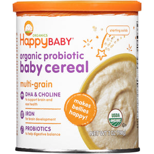 Happy Baby, Organic Probiotic Baby Cereal, Multi-Grain, 7 oz (198 g)