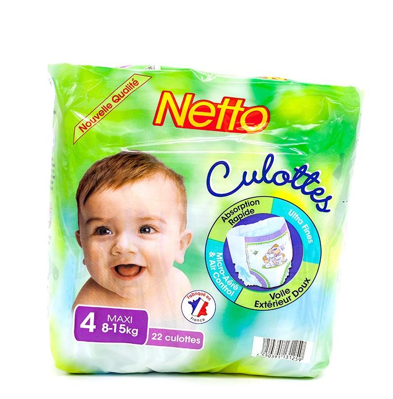 Netto, (France) Diapers 4 Maxi (8-15Kg) 22 Pcs