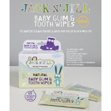 Load image into Gallery viewer, Jack n' Jill, Natural Baby Gum &amp; Tooth Wipes, 25 Individually Wrapped Wipes