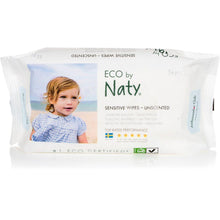 Load image into Gallery viewer, Naty, Sensitive Wipes, Unscented, 56 Wipes